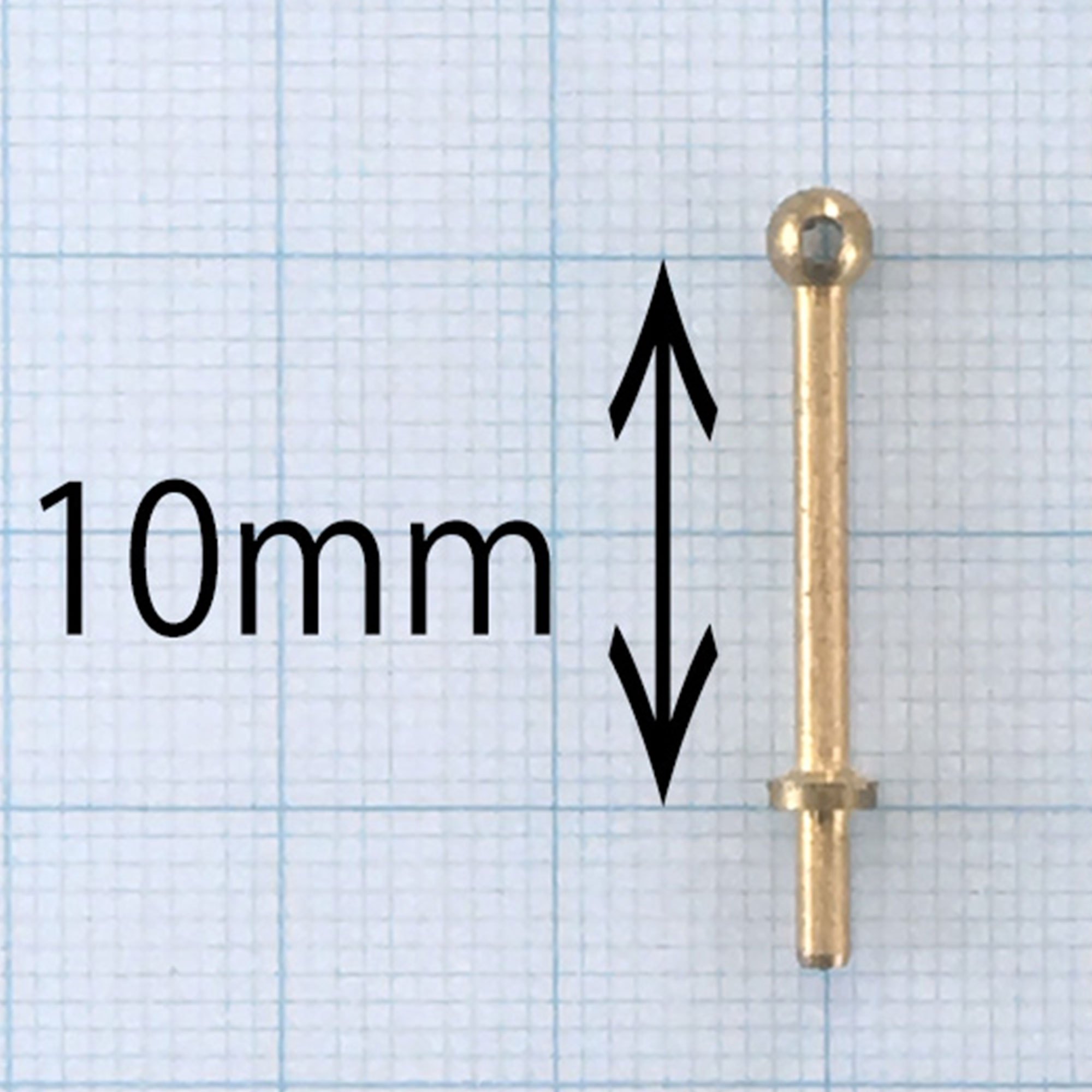 コーレル支柱(真鍮)1穴10mm（1セット10）の画像