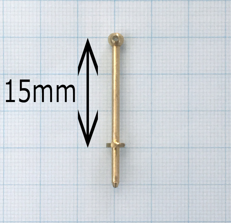 コーレル支柱(真鍮)1穴15mm（1セット10）の画像