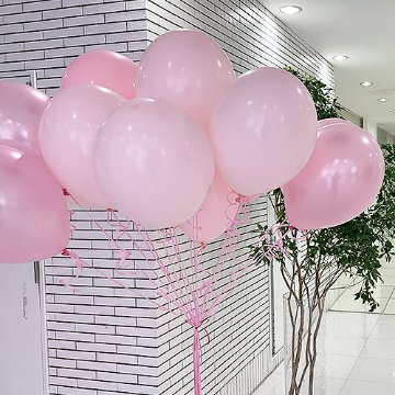 完成品 【バルーンリリース 配達セット】　QL11インチ　40個 　２色ピンク系カラー06の画像