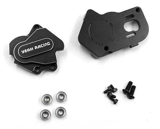 YeahRacing KYMC-005BK 京商 1/8 バイク用 アルミギアボックスハウジング ブラックの画像