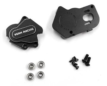YeahRacing KYMC-005BK 京商 1/8 バイク用 アルミギアボックスハウジング ブラックの画像