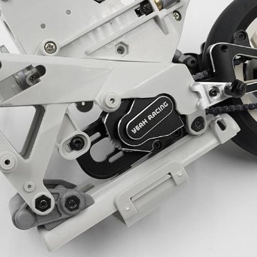YeahRacing KYMC-005BK 京商 1/8 バイク用 アルミギアボックスハウジング ブラックの画像