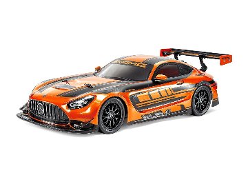 タミヤ 47591 1/10RC 4WDレーシングカー メルセデス AMG GT3 EVOオレンジ塗装済ボディ(TT-02シャーシ)の画像