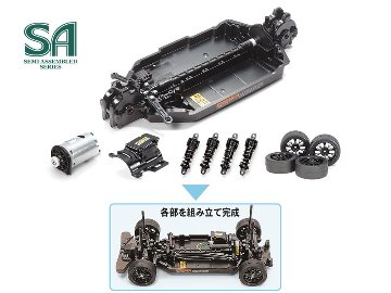 タミヤ 57986 1/10RC ファーストトライ RCキット（オンロードカータイプTT-02シャーシ）の画像