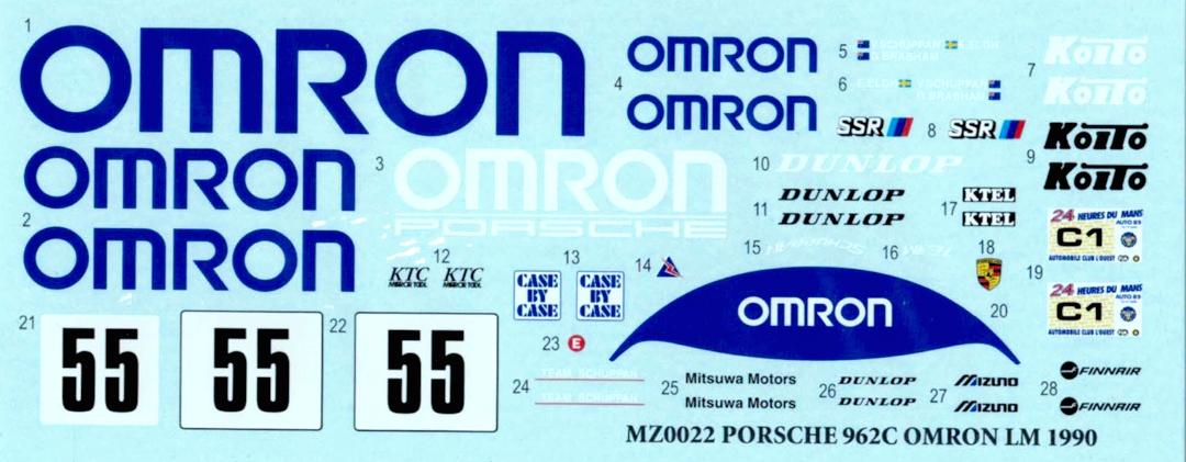 MZ DECALS MZ0022 962C OMRON LM 89（水転写デカール）画像