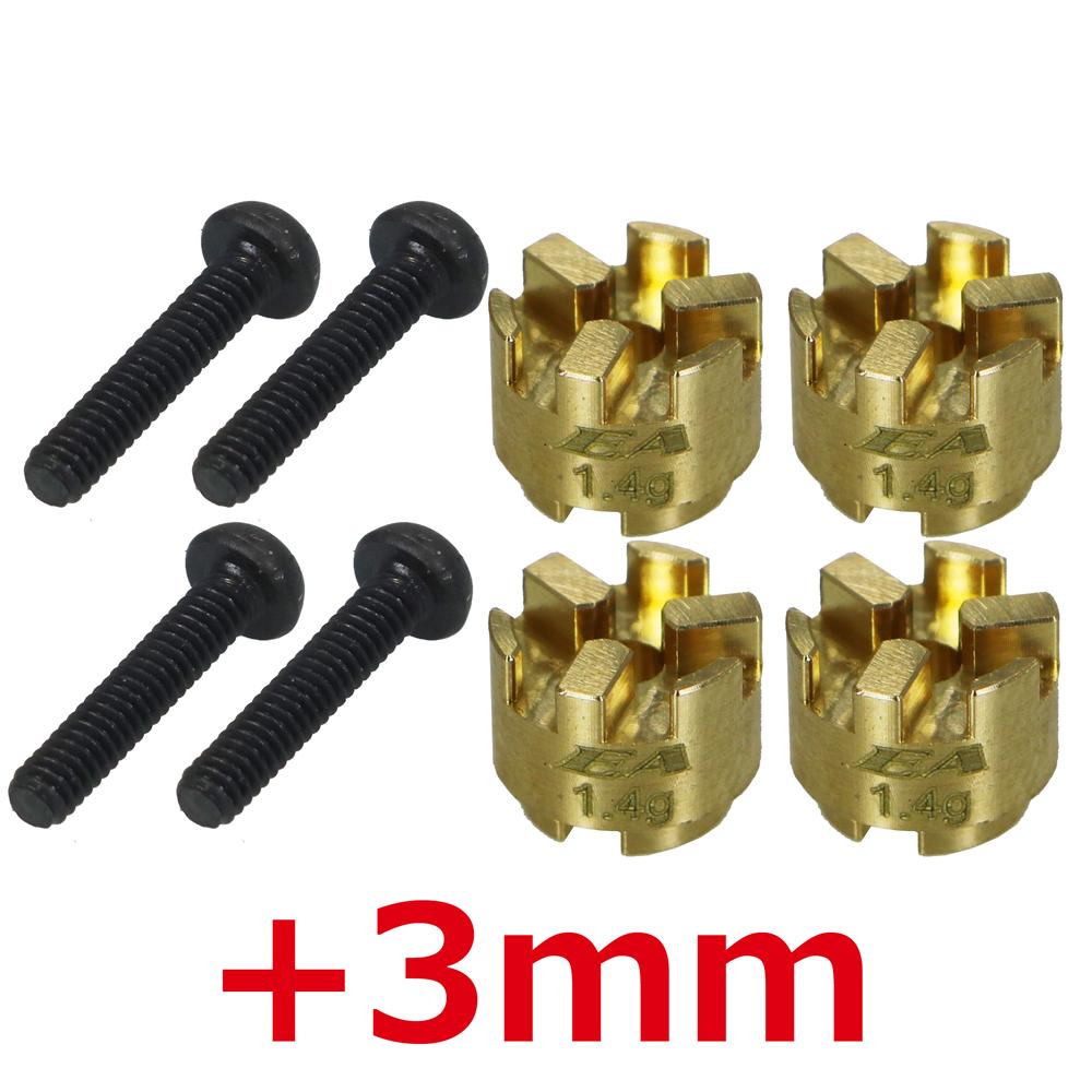 Eagle MINI-Z4X4-14 ﾌﾞﾗｽ･ﾎｲﾙｽﾍﾟｰｻｰ+3:MINI-Z 4X4ｼﾞﾑﾆｰ用(4pcs)の画像