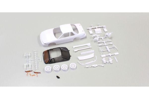 京商 MZN178 日産シルビアS13ホワイトボディセット(未塗装/ホイール付) の画像