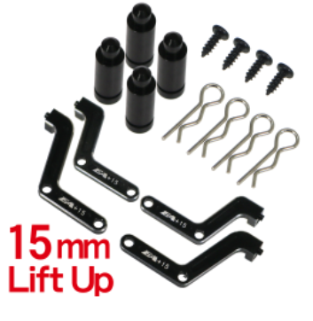 Eagle MINI-Z4X4-17-15 ALﾎﾞﾃﾞｨ&ﾊﾞﾝﾊﾟｰﾘﾌﾄｱｯﾌﾟｾｯﾄ15mmUP:MINI-Z 4X4ｼﾞﾑﾆｰ用の画像