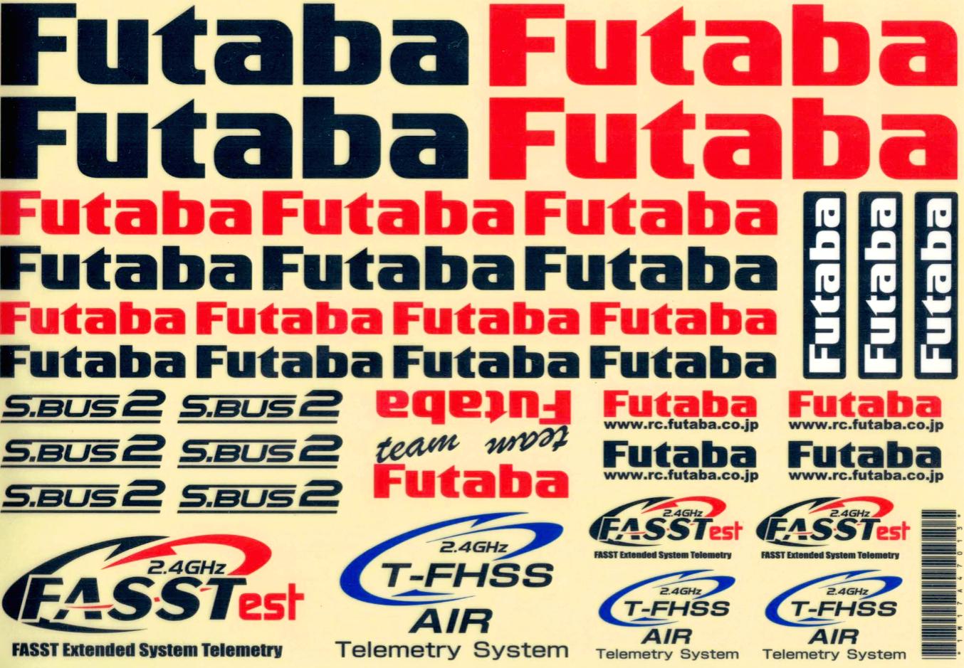 Futaba BB1180 Futaba オリジナルステッカー 空用画像