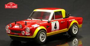 RallyLegends EZRL2410 FIAT124 ABARTH クリアボディ(デカール付)の画像