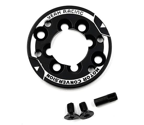 YeahRacing YA-0720BK アルミ540モーターマウントコンバージョン 370 380モーター用の画像