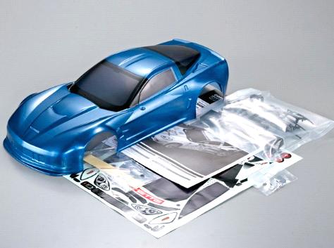 KillerBody 48149 Corvette GT2 Body Shell Metallic-blue (Printed)の画像