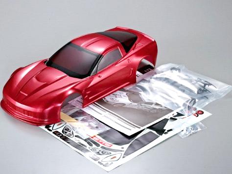 KillerBody 48147 Corvette GT2 Body Shell Iron-oxide-red (Printed)画像