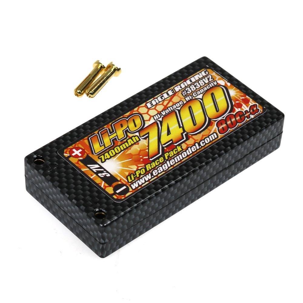 Eagle 3838V2 Li-Poﾊﾞｯﾃﾘｰ EA7400R/3.7V 80C+α ﾊｰﾄﾞｹｰｽ仕様の画像