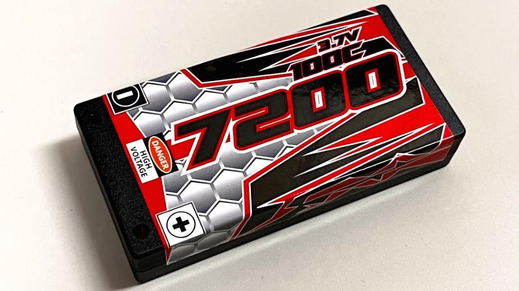 CRC Japan ky357 Team CRC Japanバッテリー(1セルサイズ 3.7V 7200mAh 100C): 4mmコネクターの画像
