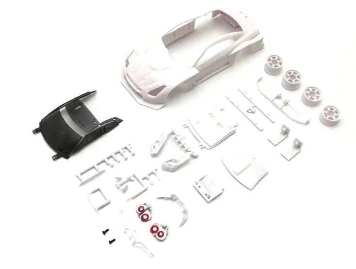 京商 MZN219 ニッサン GT-R GT500 2008 ホワイトボディセット ホイール付の画像