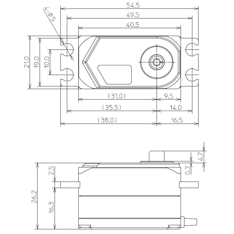 Futaba 107386-3 HPS-CT702 HPBLSロープロサーボの画像