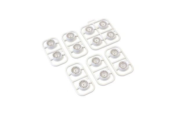 京商 MDH100WB マルチオフセットホイールセット(ホワイト/ミニッツAWD/14pcs.)の画像
