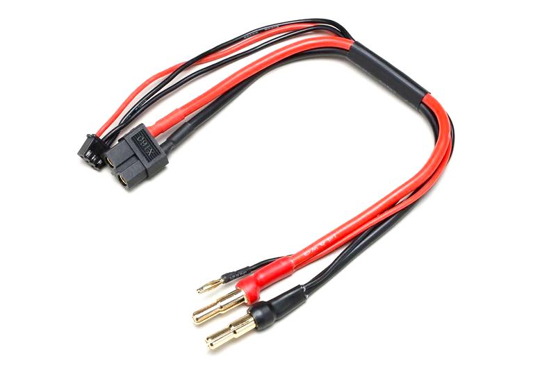 ヨコモ RP-122-4 充電/バランスケーブル 20cm (XT60/バレットプラグ)の画像