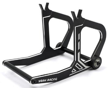YeahRacing KYMC-001BK 京商 1/8 バイク用 アルミスタンド ブラックの画像