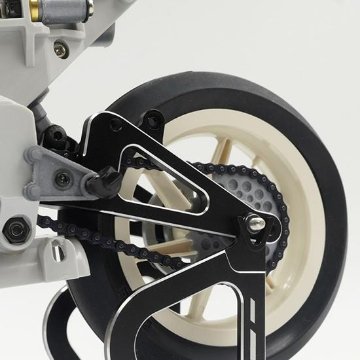 YeahRacing KYMC-002BK 京商 1/8 バイク用 アルミリアスイングアーム ブラックの画像