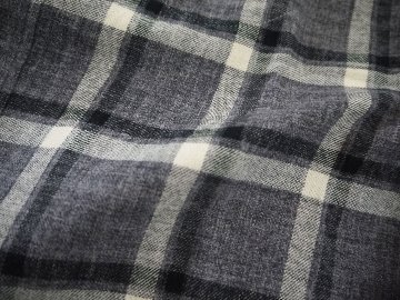 ビエラ起毛トップチェックバンドカラーシャツ　MADE IN JAPANの画像
