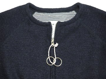 ナッピングフリースジップカーデ　MADE IN JAPANの画像