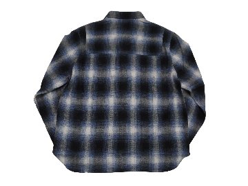 メランジチェックショートワイドカラーシャツ　MADE IN JAPANの画像