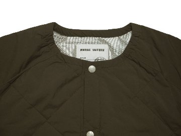 ライトキルティングクルードットジャケット　MADE IN JAPANの画像