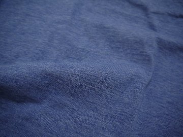オーガニックコットンメランジ天竺ラウンドカラーポロ　MADE IN JAPANの画像