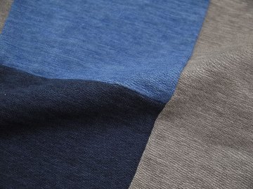 オーガニックコットンメランジ天竺パッチワークT　MADE IN JAPANの画像