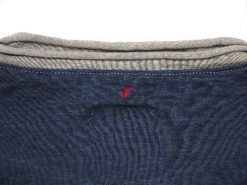 オーガニックコットンメランジ天竺パッチワークT　MADE IN JAPANの画像