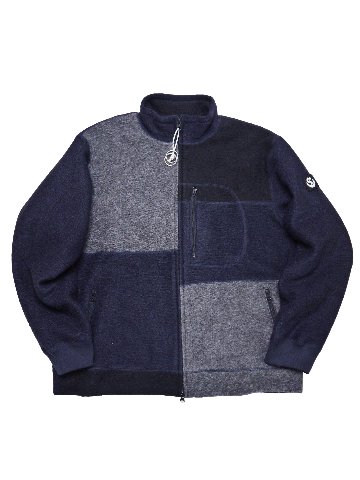 ナッピングフリースパッチワークジャケット　MADE IN　JAPANの画像