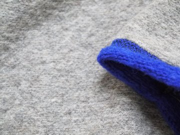 ナッピングフリースボートネックプルオーバー　MADE IN JAPANの画像