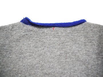 ナッピングフリースボートネックプルオーバー　MADE IN JAPANの画像