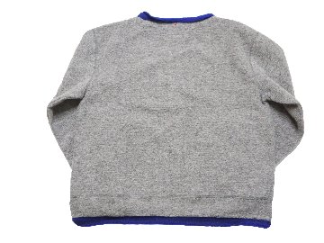 ナッピングフリースボートネックプルオーバー　MADE IN JAPANの画像