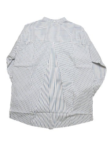 ペンシルストライプショートラウンドBDシャツ　MADE IN　JAPANの画像