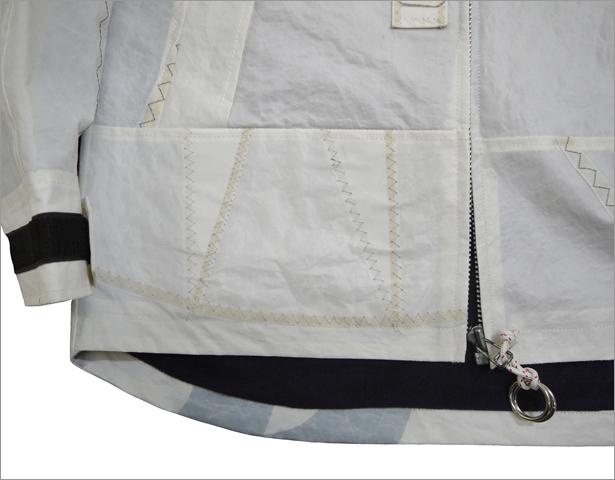 リサイクルヨットセイルフード収納ブルゾン　MADE IN JAPANの画像