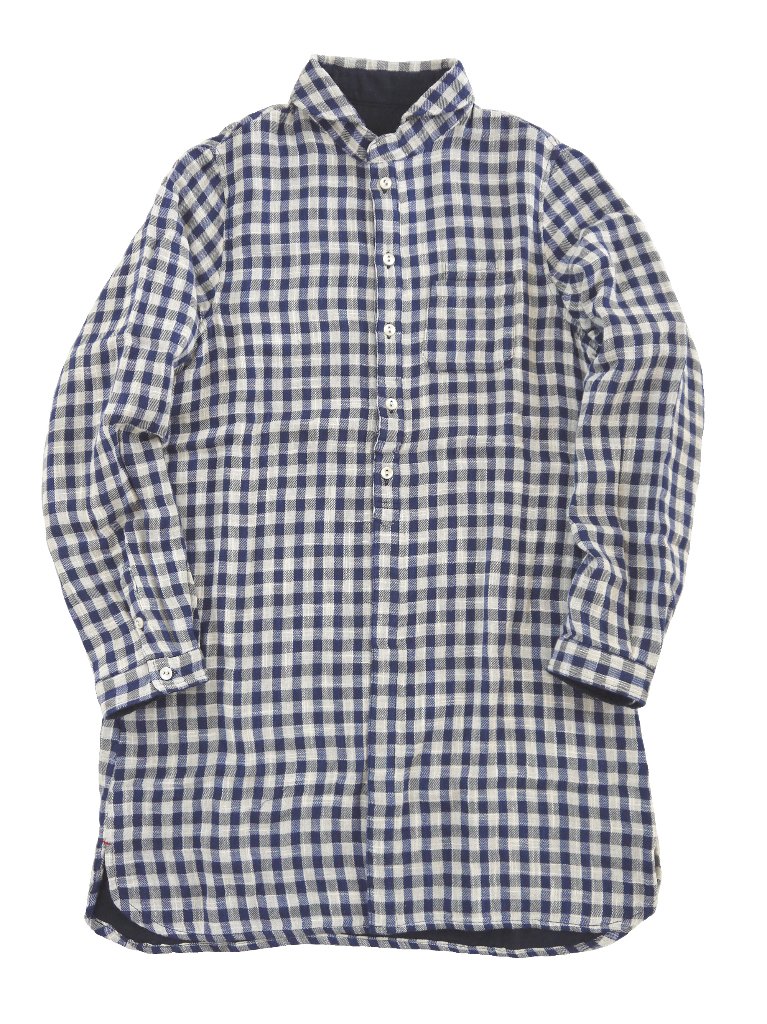 二重ガーゼスラブギンガムチュニック（MADE IN JAPAN)の画像