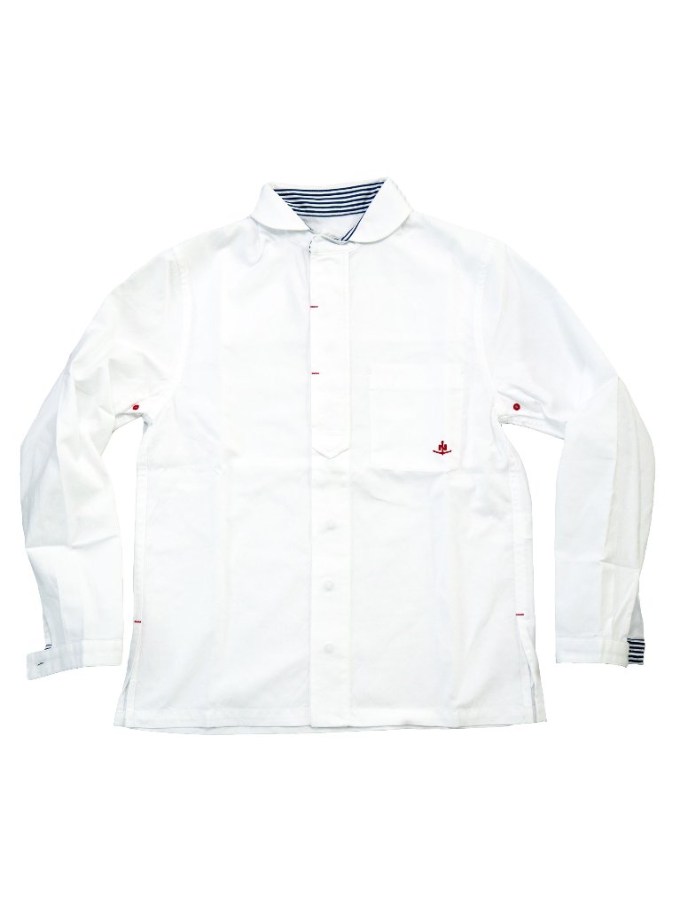 オックスフォードラウンドカラーシャツ　の画像