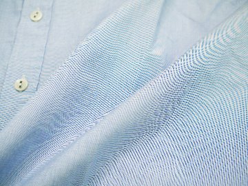 ハケメ織りバンドカラーシャツ　MADE IN JAPANの画像