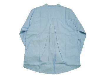 ハケメ織りバンドカラーシャツ　MADE IN JAPANの画像