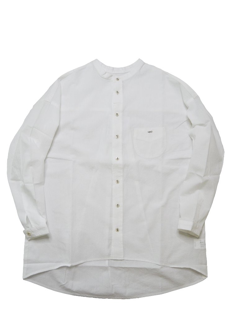 ドットアンカージャカードバンドカラーシャツ　MADE IN JAPANの画像