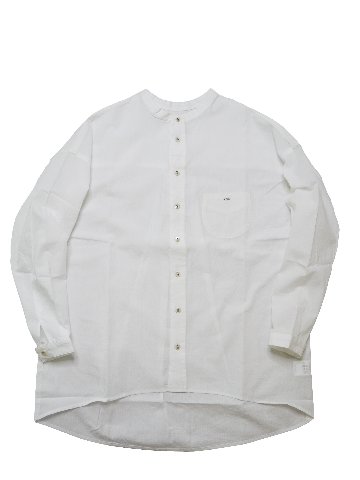 ドットアンカージャカードバンドカラーシャツ　MADE IN JAPANの画像