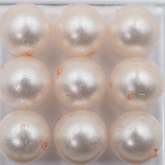 樹脂パール 8ｍｍ 紅橙 BPk-3 8個入り　2 Setの画像