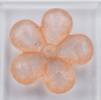 フラワー 22 紅橙 BOr-3 2個入り　2 Setの画像