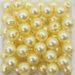 樹脂パール 4ｍｍ 花黄 BYe-3 20個入り　2 Setの画像