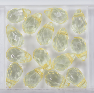 カットしずく小  花黄 BOr-3 ４個入り　2 Setの画像