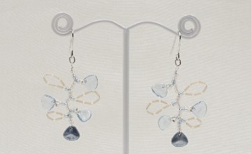 すくも藍キット　「藤のピアス」の画像
