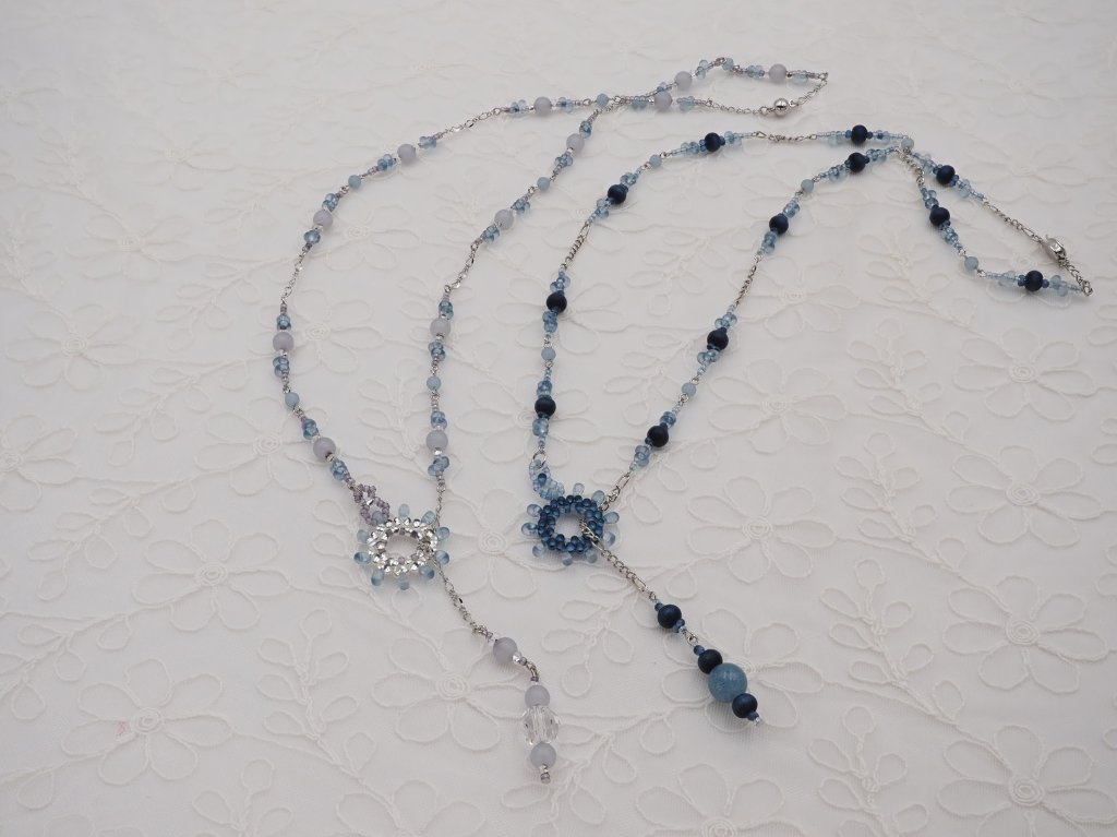 すくも藍キット　「Blue Rondo 」　ネックレスの画像